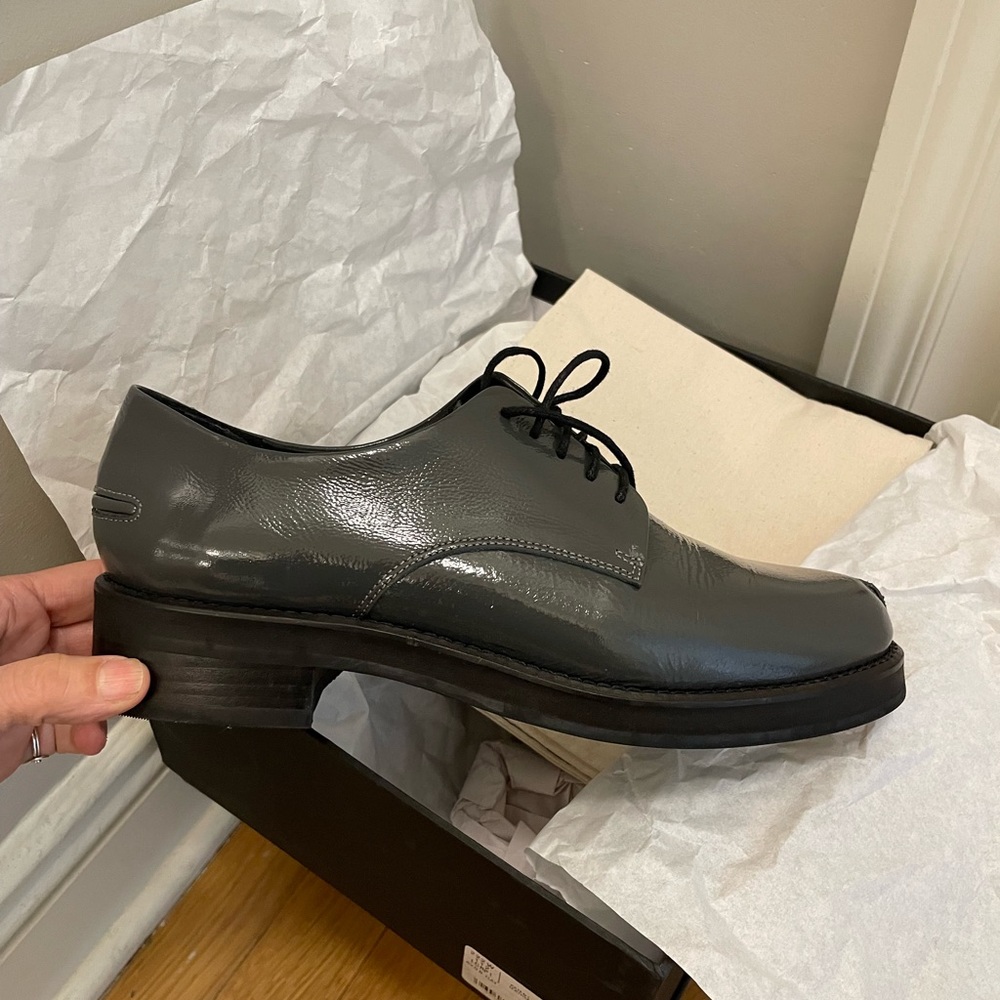 Rachel Comey Grey Lace Up Shoes